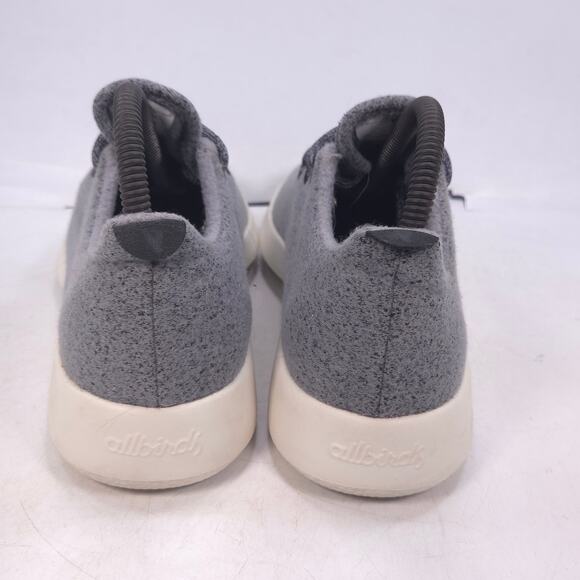 Allbirds Wool Runner Lace Up Athletic Running Shoe Womens Size 7 Gray White - Picture 3 of 10